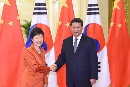 Lãnh đạo cao cấp Hàn Quốc - Trung Quốc
