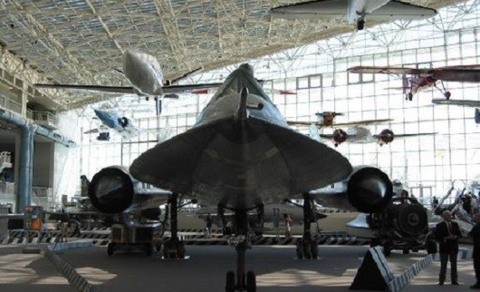 Khu vực trưng bày các mẫu máy bay của Boeing