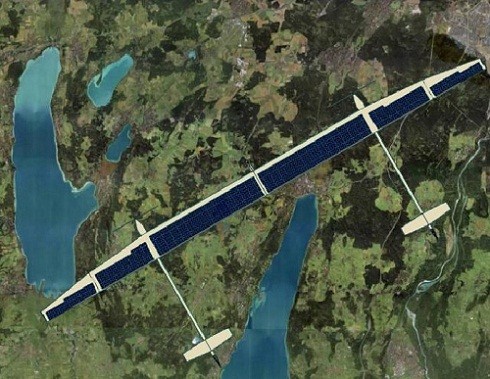 Hình ảnh (minh họa) chiếc UAV ELHASPA chụp được ở độ cao 15 km