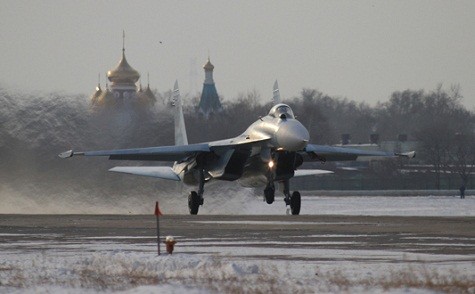 Hình ảnh một chiến đấu cơ Su-27SM3 mới nhất của Không quân Nga