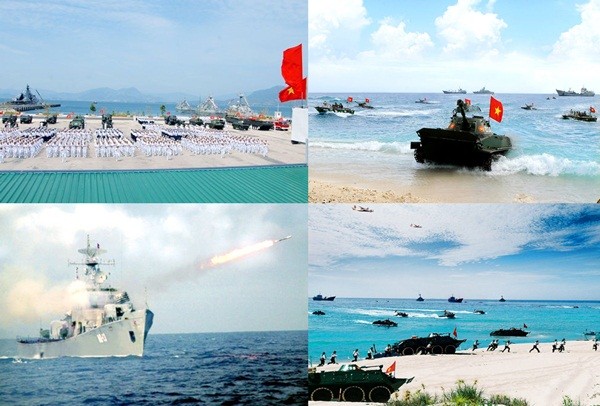 Cảnh tập huấn của Hải quân nhân dân Việt Nam diễn ra với quy mô lớn