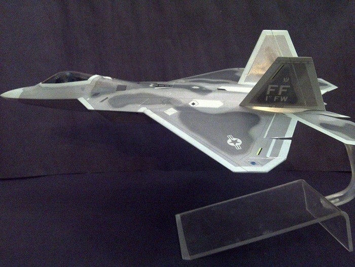 Mô hình của "Siêu tiêm kích" thế hệ thứ 5 F-22 Raptor