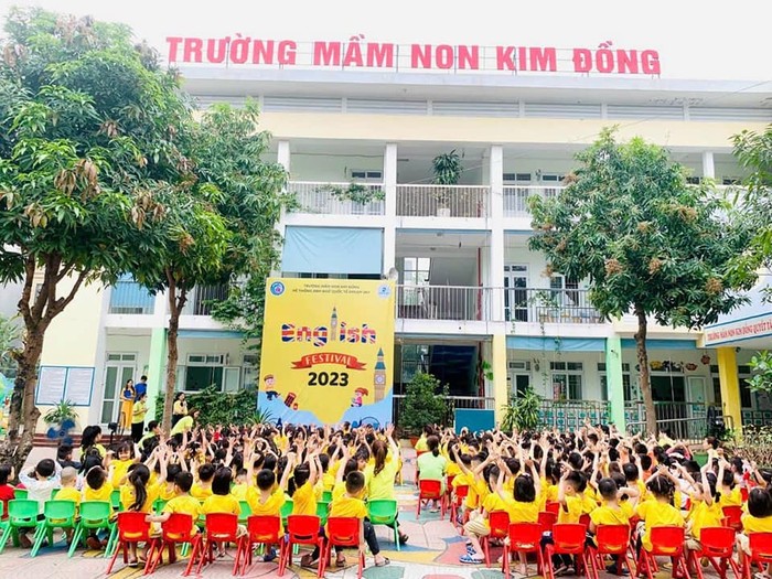 Trường Mầm non Kim Đồng, quận Hà Đông, Hà Nội. Ảnh: Fanpage Nhà trường.