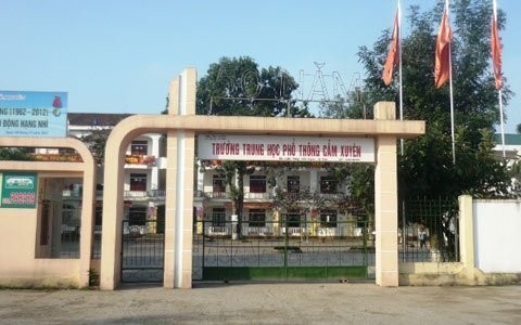Trường THPT Cẩm Xuyên, nơi có học sinh tham gia đánh nhau
