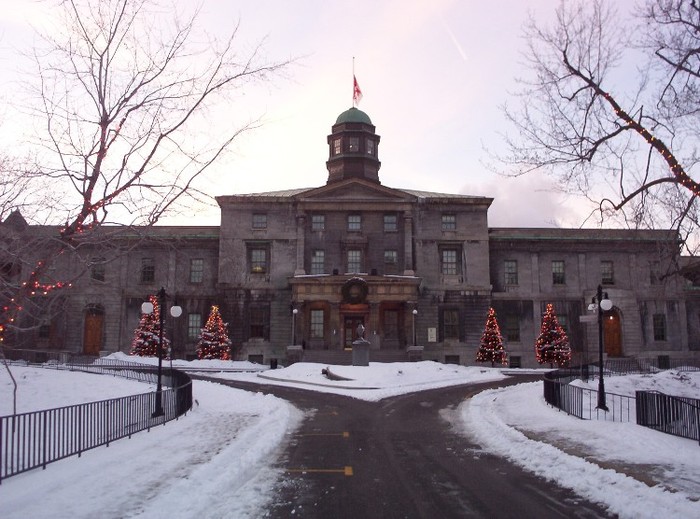 26. McGill University. Trường Đại học McGill là một trường đại học công nằm ở thành phố Montreal, bang Quebec của Canada. Luôn chiếm thứ hạng cao trong các bảng xếp hạng trường đại học quốc tế của các tổ chức và tạp chí nổi tiếng như Liên minh châu Âu, Gourman Report, Princeton Review và The Times Higher Education Supplement, Trường Đại học McGill được xem là một trong những trường đại học tốt nhất ở Canada và trên thế giới.