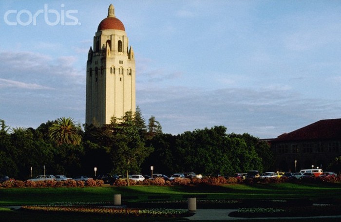 Viện Đại học Leland Stanford Junior, thường được gọi là Viện Đại học Stanford hay đơn giản chỉ gọi là Stanford -là viện đại học tư thục thuộc khu vực thống kê Stanford, California (Hoa Kỳ). (Tháp Hoover Tower, một biểu tượng của Đại học Stanford,)