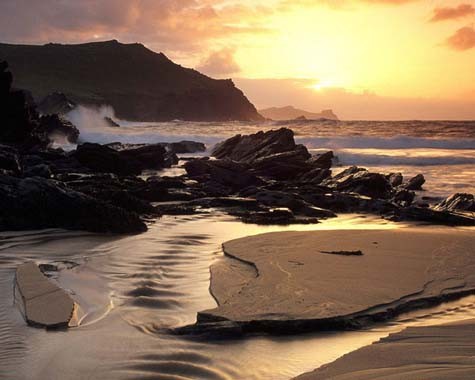 Clogherhead Beach là bãi biển nổi tiếng ở Dingle Peninsula, quận Kerry.