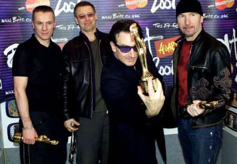 British Phonographic Industry đã tặng U2 7 giải BRIT Awards, năm trong số đó là giải Ban nhạc quốc tế xuất sắc nhất. Tại Ireland, U2 đã giành được 14 giải Meteor Awards kể từ lúc bắt đầu đạt giải vào năm 2001.