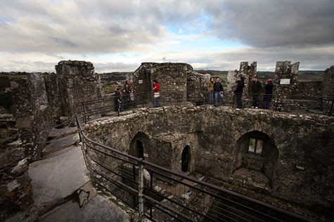 Tầng trên cùng của tòa lâu đài hàng trăm năm tuổi.