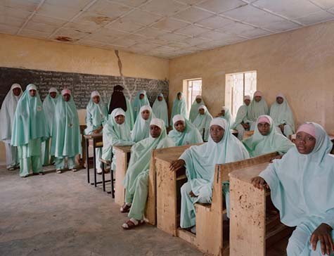 Một lớp của học sinh Hồi giáo tại Kano, Nigeria
