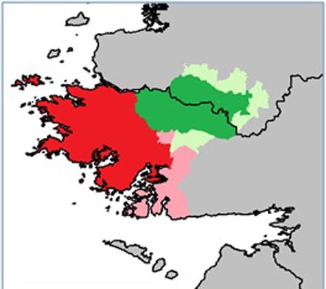 Vị trí của Connemara (màu đỏ)