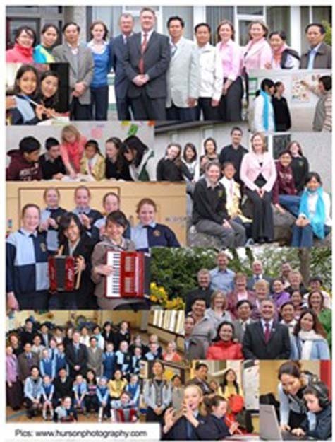 Một số hình ảnh của giáo viên và học sinh Việt Nam tại trường Roscommon, Ireland