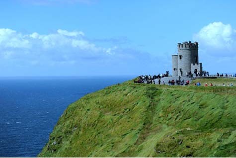 Toà tháp O’Brien - điểm cao nhất của Cliffs of Moher