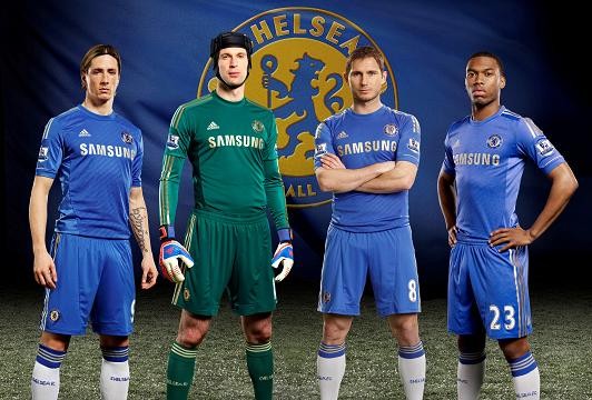 (Trái sang phải): Fernando Torres, Petr Cech, Frank Lampard và Daniel Sturridge
