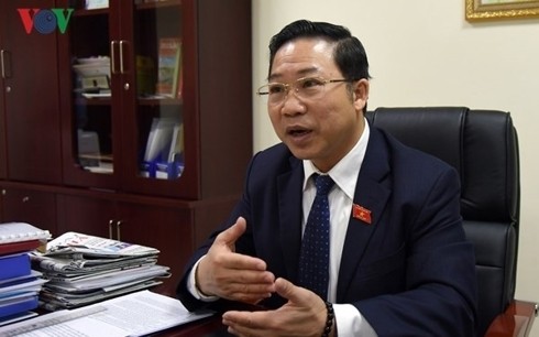 Đại biểu Quốc hội Lưu Bình Nhưỡng - Phó trưởng ban Ban Dân nguyện - Ủy ban Thường vụ Quốc hội. Ảnh: VOV