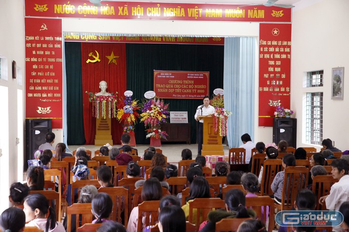 Hội trường Ủy ban nhân dân xã Phú Lâm. Ảnh: Tùng Dương.