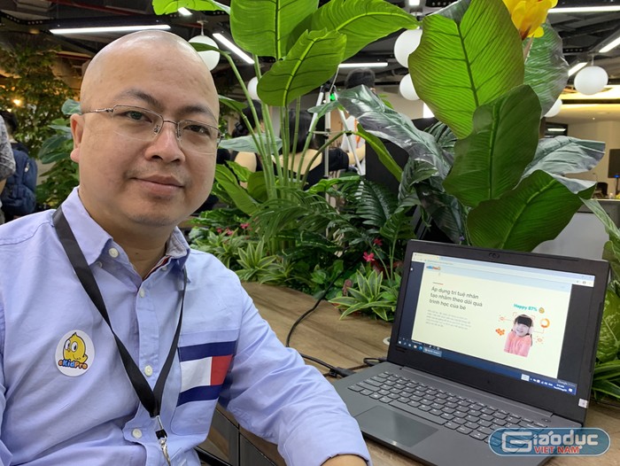 Ông Mai Duy Quang - Phó Chủ tịch Hiệp hội Phần mềm và Dịch vụ Công nghệ thông tin Việt Nam, CEO của eKidPro. Ảnh: Tùng Dương.