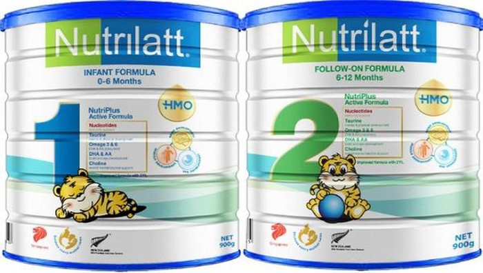 Sản phẩm dinh dưỡng Nutrilatt1 và Nutrilatt2 của Công ty TNHH MS Nutrition Pte (Singapore). Ảnh: Cục An toàn thực phẩm.