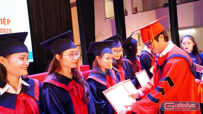 Học viện Thanh thiếu niên Việt Nam tổ chức Lễ tổng kết và trao bằng tốt nghiệp cho sinh viên tốt nghiệp. Ảnh: NVCC.
