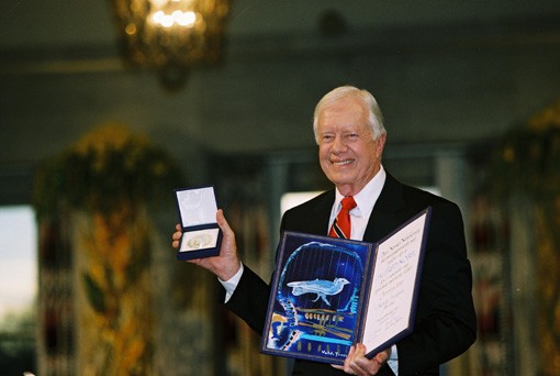 Tổng thống Jimmy Carter được trao giải Nobel Hoà bình