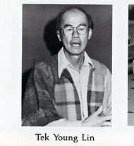 Ông Tek Young Lin (ảnh trong cuốn kỷ yếu, năm 1984)