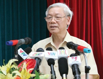 Tổng Bí thư Nguyễn Phú Trọng đã lắng nghe và giải đáp thắc mắc của bà con cử tri quận Ba Đình (Hà Nội).