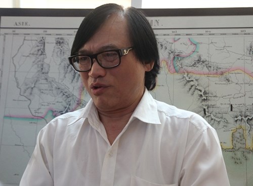 PGS.TS Nguyễn Bá Diến - Chủ tịch Hội đồng Viện nghiên cứu Khoa học Biển và Hải đảo. Ảnh: Minh Độ.