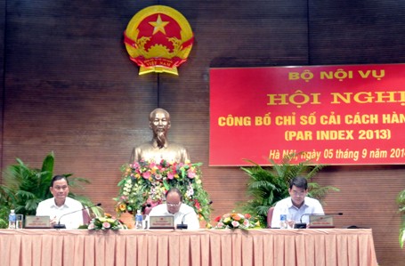 Phó Thủ tướng Nguyễn Xuân Phúc yêu cầu các bộ ngành, địa phương khắc phục khó khăn, nâng cao chỉ số trong những năm tới.