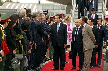 Thủ tướng Nguyễn Tấn Dũng tại chuyến thăm Vương quốc Bỉ.
