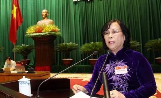 Bà Phạm Thị Hải Chuyền có tới 119 phiếu &quot;Tín nhiệm thấp&quot;, chỉ có 108 phiếu &quot;Tín nhiệm cao&quot;.