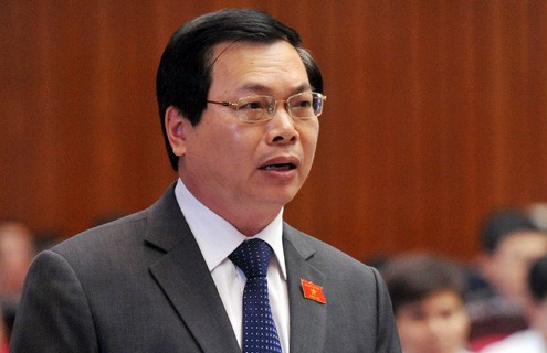 Bộ trưởng Bộ Công thương - ông Vũ Huy Hoàng cũng thuộc nhóm có phiếu &quot;tín nhiệm thấp&quot; cao. Ảnh: TTBC