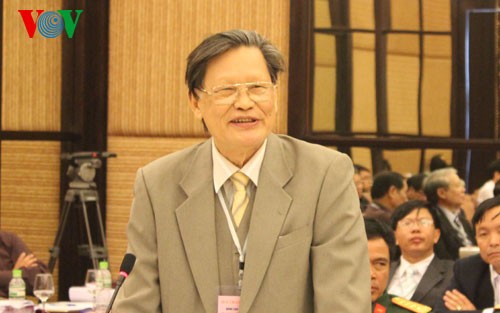 GS.Trần Đình Huỳnh, nguyên Viện trưởng Viện Xây dựng Đảng, ảnh VOV.