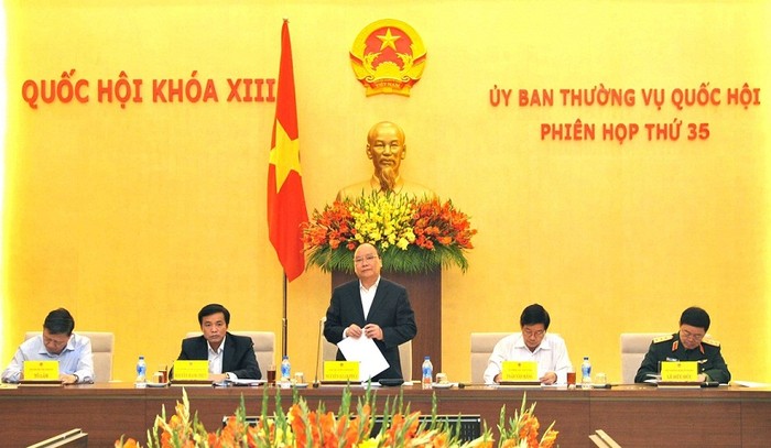 Phó Thủ tướng Nguyễn Xuân Phúc yêu cầu các bộ ngành và địa phương phối hợp đảm bảo tốt việc tổ chức IPU - 132. ảnh: VGP.