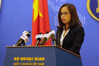 Bà Phạm Thu Hằng - Phó phát ngôn viên Bộ Ngoại giao Việt Nam. ảnh: vov.