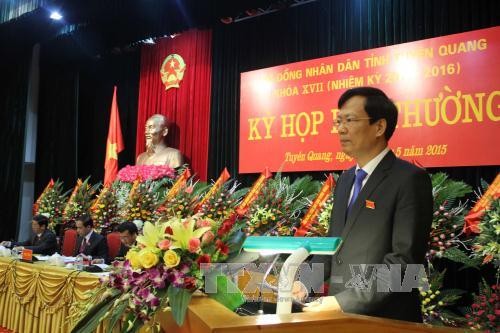 Ông Phạm Minh Huấn - Chủ tịch UBND tỉnh Tuyên Quang. ảnh: TTXVN.