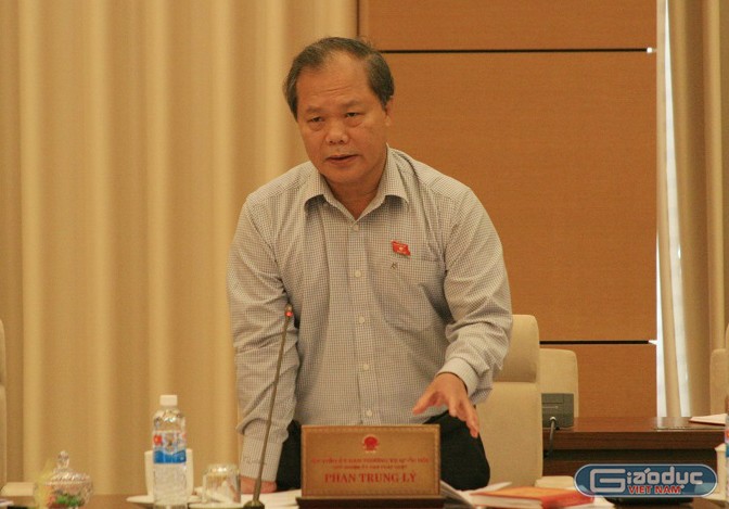 Ông Phan Trung Lý yêu cầu quy định cụ thể về ghi âm, ghi hình nhằm tránh bị lợi dụng. ảnh: Ngọc Quang.