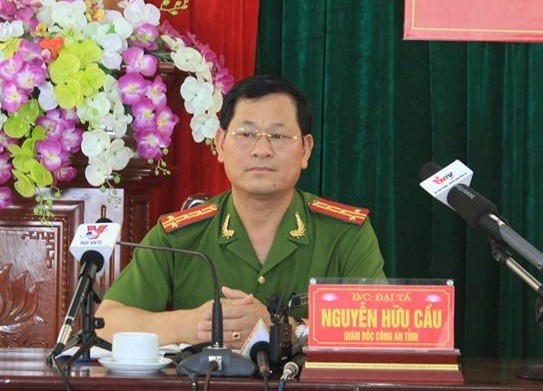 Đại tá Nguyễn Hữu Cầu - Giám đốc Công an tỉnh Nghệ An. ảnh: Mạnh Thắng.