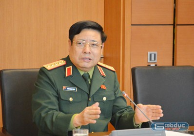 Đại tướng Phùng Quang Thanh - Bộ trưởng Bộ Quốc phòng. ảnh: Ngọc Quang.