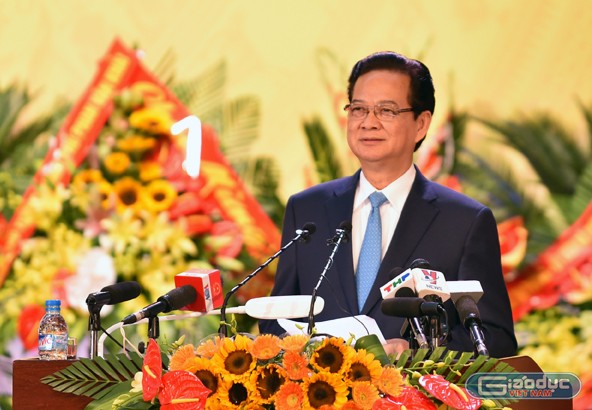 Thủ tướng Nguyễn Tấn Dũng chỉ rõ, tranh chấp lãnh thổ, đặc biệt là trên Biển Đông diễn biến phức tạp, gay gắt và rất khó lường. ảnh: VGP.