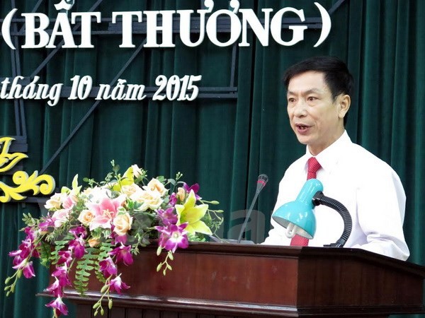 Ông Phạm Đình Nghị - Chủ tịch UBND tỉnh Nam Định. ảnh: TTXVN.