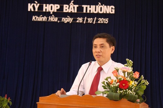 Ông Lê Đức Vinh - Chủ tịch UBND tỉnh Khánh Hòa. ảnh: Người lao động.