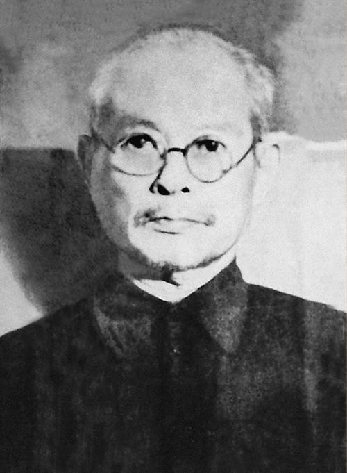 Cụ Bùi Bằng Đoàn làm Trưởng Ban Thường trực Quốc hội từ 1946 - 1955. ảnh tư liệu.