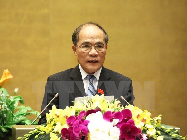 Chủ tịch Quốc hội Nguyễn Sinh Hùng. ảnh: TTXVN.