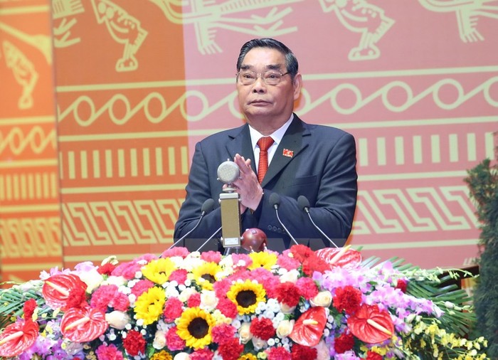 Đồng chí Lê Hồng Anh, Ủy viên Bộ Chính trị, Thường trực Ban Bí thư phát biểu mở đầu Đại hội.