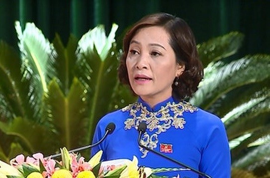 Bà Nguyễn Thị Thanh - Bí thư Tỉnh ủy Ninh Bình. ảnh: TTXVN.