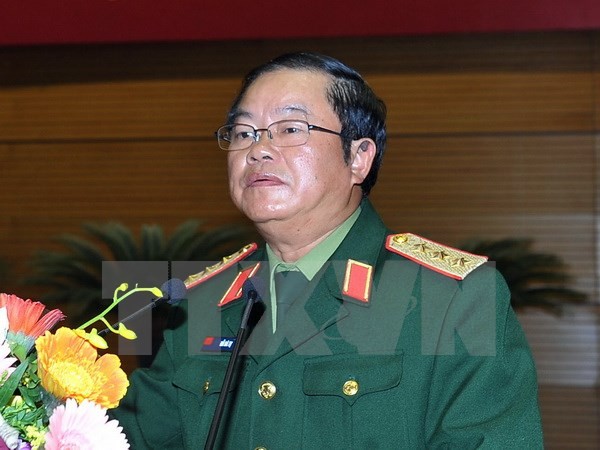 Đại tướng Đỗ Bá Tỵ được giới thiệu tiếp tục tham gia Ban Chấp hành Trung ương XII. ảnh: TTXVN.