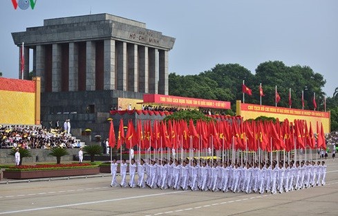 Diễu binh, diễu hành kỷ niệm 70 năm Quốc khánh 2/9. Ảnh: Quang Trung/VOV