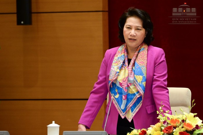 Chủ tịch Quốc hội - bà Nguyễn Thị Kim Ngân yêu cầu nâng cao chất lượng đại biểu hội đồng nhân dân. ảnh: Trung tâm thông tin quốc hội.