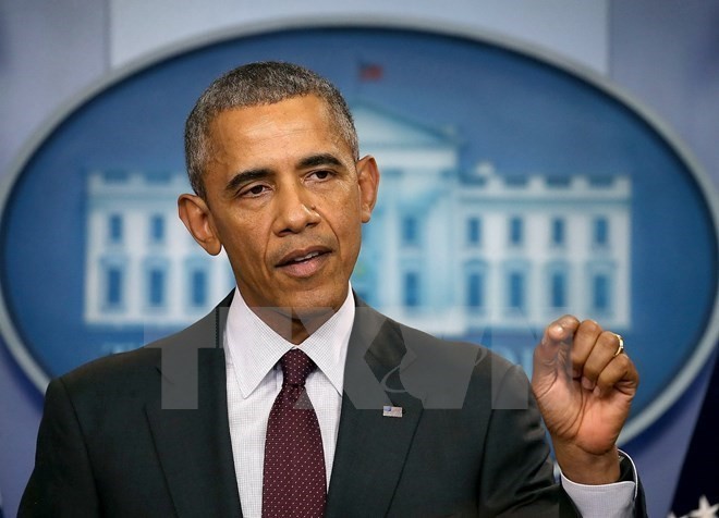Dự kiến, Tổng thống Obama sẽ tới Việt Nam vào rạng sáng ngày 23/5. ảnh: AFP.