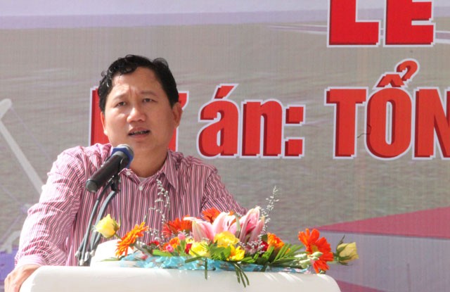 Ông Trịnh Xuân Thanh khi còn là Chủ tịch HĐQT PVC. ảnh: pvc.